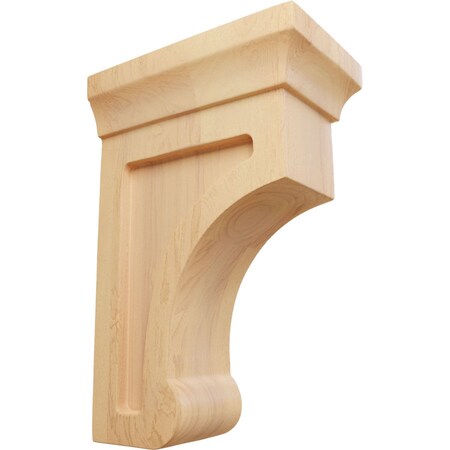 Ekena Millwork 2 1/2"W x 4"D x 6"H Small Gomez Wood Bracket, Red Oak BKTW02X04X06GORO